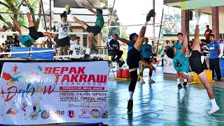 Grabeh bakbakan  Araw ng Davao Sepak Takraw Tournament 2023 🔥 [upl. by Shoifet]