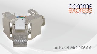 Excel Cat6A STP Angled Keystone Toolless JackButterfly [upl. by Nicolella]