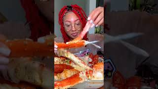 Seafood Boil in Alfredo Sauce King Crab 🦀  Sausage Jumbo Snow Crab Mega Prawns 🦐 [upl. by Larimor]