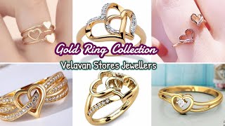 Gold Finger Ring Designs Finger Ring Designs for Female Velavan Stores Jewellers Niva Collection [upl. by Brogle842]