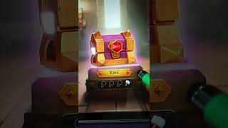 HOW TO TAP COMMON TO EPIC TREASURE CHESTS  POSSIBLE LEGENDARY  CLASH OF CLANS COC clashofclans [upl. by Ardnak852]