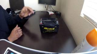 Caltric eBay 12V Motorcycle Battery Product Review [upl. by Anyek137]