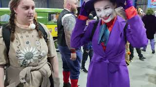 I was animated to find the Batman 89 Joker cosplayer  Comic Con Manchester 2024 [upl. by Crescantia]