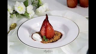 POACHED PEAR  Easy homemade recipe [upl. by Conall]