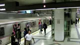 Entering Pershing Square Station Los Angeles Metro Rail [upl. by Aisat]