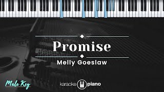 Promise  Melly Goeslaw KARAOKE PIANO  MALE KEY [upl. by Ahtan]