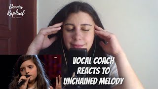 VOCAL COACH REACTS to Angelina Jordan  Unchained Melody [upl. by Aw]