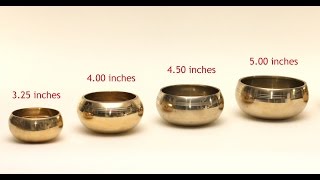 Tibetan Singing Bowl Gong in Four Sizes [upl. by Alburg]