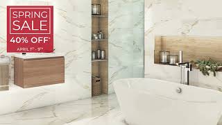 Porcelanosa USA  Spring Sale 2022  Bathroom [upl. by Mosi]