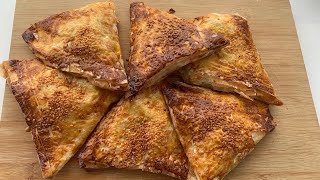 Baklavalık Yufka ile Çıtır Muska Börek Tarifi🥠🍕💫 [upl. by Stuckey]