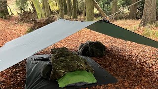 Low profile A Frame Tarp set up [upl. by Pulchia298]