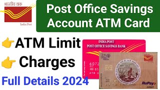 Post office savings account Atm card limit amp charges  Post office account Atm card charges [upl. by Julianne]