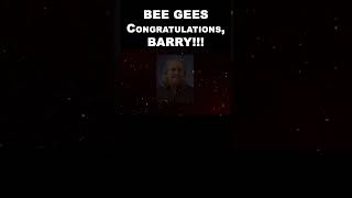 BARRY GIBB gets Kennedy Center honors  CONGRATULATIONS shorts beegees jivetubin love [upl. by Anerac817]