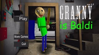 WHAT IF GRANNY WAS BALDI BRANNY  Granny Horror Game [upl. by Areta]