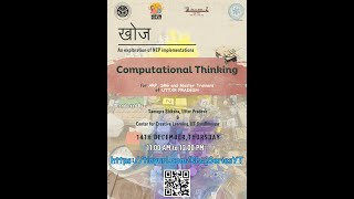 Computational Thinking  Online Weekly Program for ARPsSRGs of Uttar Pradesh [upl. by Egan]