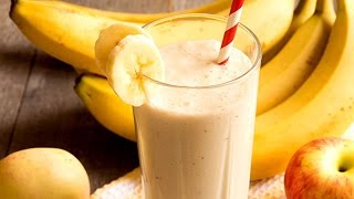 Apple Banana Smoothie  Healthy Juice Recipes [upl. by Chaing681]