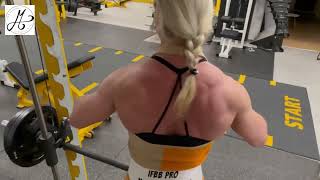 IFBB PRO Modesta Halby back amp biceps [upl. by Einnep414]