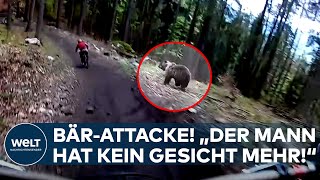 HORRORANGRIFF quotDer Mann hat kein Gesicht mehrquot Braunbär attackiert zwei Wanderer in Slowakei [upl. by Soll660]