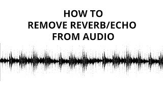 How to remove reverb and echo from audio noise gate tutorial [upl. by Maril]