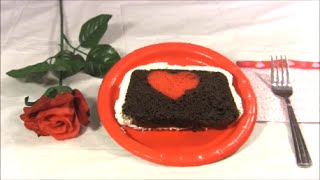 Chocolate Covered Strawberry Heart Cake [upl. by Kirad529]