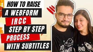 Webform  IRCC  Usage  Step by Step process for submission  IRCC 🇨🇦  english subtitles [upl. by Schiff]