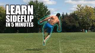 Learn How to Side Flip On Ground in 5 Minutes [upl. by Karlan]