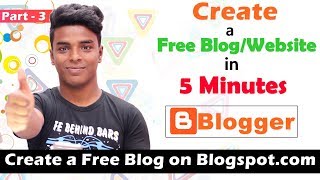 How To Create a Free BlogWebsite on Blogspotcom [upl. by Dilaw]