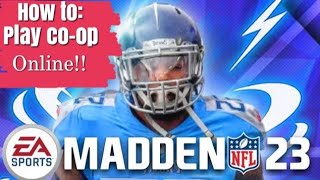 How to Play coop Online wfriends Madden 23 Multiplayer Tutorial 2v2 or 3v3 [upl. by Farr]