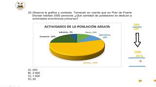 OLIMPIADA DEL CONOCIMIENTO I Fase sector 2024 I P 20 I ¿Qué cantidad de pobladores se dedican [upl. by Ettenrahs]