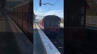 Locomotive 3265 amp 3526 passing Woonona trains railway transport steamtrain shorts heritage [upl. by Salman]