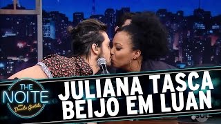 Juliana tasca beijo em Luan Santana  The Noite 301116 [upl. by Ck]