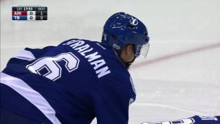 Stralman introduces himself to Duclair with open ice hit [upl. by Lot]