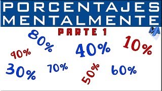 Cómo calcular el porcentaje sin calculadora  Parte 1 [upl. by Nirraj]