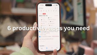 6 productivity apps i use EVERYDAY🍎👩🏻‍💻 [upl. by Litnahs]