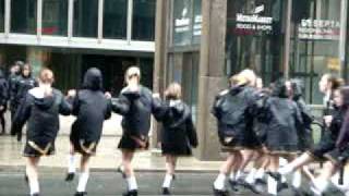 Nicholl School of Irish Dance at The Philadelphia St Patricks Day Parade [upl. by Chansoo956]