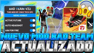 😱NUEVO MOD MENU PARA SERVIDOR AVANZADO de FREE FIRE 2024 🤑FIRE HACKS PARA FREE HACK 🔥BAD TEAM V22😱 [upl. by Hale]