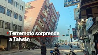 Terremoto de 75 azota a Taiwán es el sismo más fuerte en 25 años [upl. by Phio847]