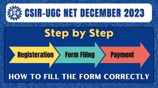 Step By Step Form Filling Guidelines for CSIR NET DEC 2023  How to Fill The Form Correctly [upl. by Francyne]