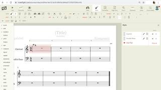 Step 3 Entering chords and notes on noteflight [upl. by Celtic]