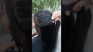 beautiful hairstyle for long hair girlshairstyle hairtutorial youtubeshorts shorts short hair [upl. by Stillman]