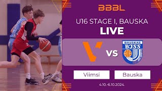 KK Viimsi 2009 vs Bauska 2009  BBBL Boys U16 [upl. by Rafi213]