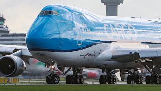 KLM Cargo Boeing 747 lineup amp take off  4K [upl. by Hezekiah]