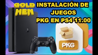 🛠️🎮 GOLDHEN en PS4 1100 Instalación de Juegos PKG 🛠️🎮 [upl. by Sapowith]