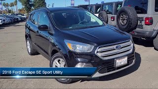 2018 Ford Escape SE Sport Utility Livermore Brentwood San Leandro Concord Tracy [upl. by Fujio467]