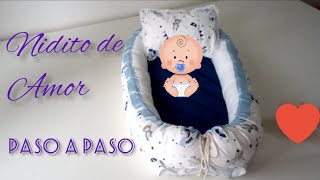 cómo hacer un nido contenedor para bebé  how to make babynest [upl. by Ellehsyt665]