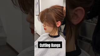 Hairstylist Secrets Transform Your Look by Cutting Bangs Perfectly mastermenshaircuts beautytips [upl. by Laraine]