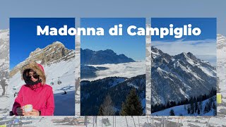 Skiing in MADONNA DI CAMPIGLIO My favourite ski resort [upl. by Tiphane]