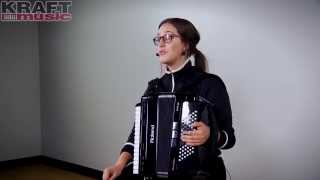 Kraft Music  Roland FR1x VAccordion Demo with Alicia Baker [upl. by Neddra303]