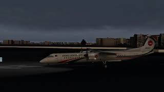 XPlane 11 Dash8 Q400 Biman at VGTJ তেজগাঁও পুরাতন বিমানবন্দর  ঢাকা Light Mod Test [upl. by Errot855]