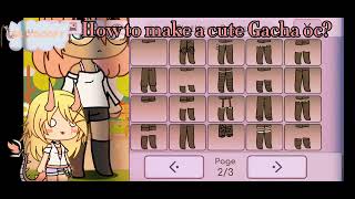 comment faire un oc Gacha tout mims ·Tuto· [upl. by Hussein]